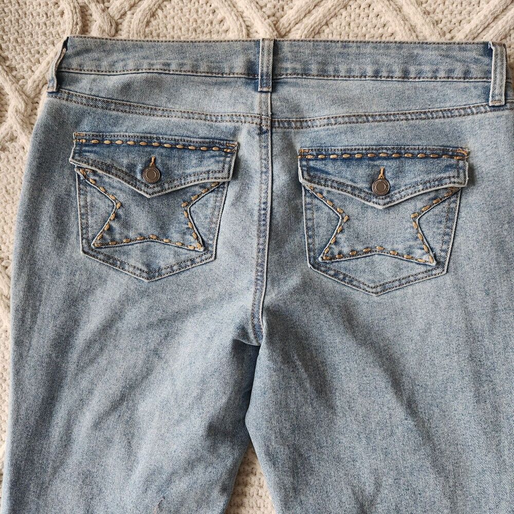 No Boundaries Star Pocket Flare Bootcut Jeans Size 12